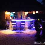 Linaw Beach Resort Pool bar at Night