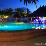 Linaw Beach Resort Pool at Night