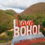 I Love Bohol Sign Board At Captains Peak Garden